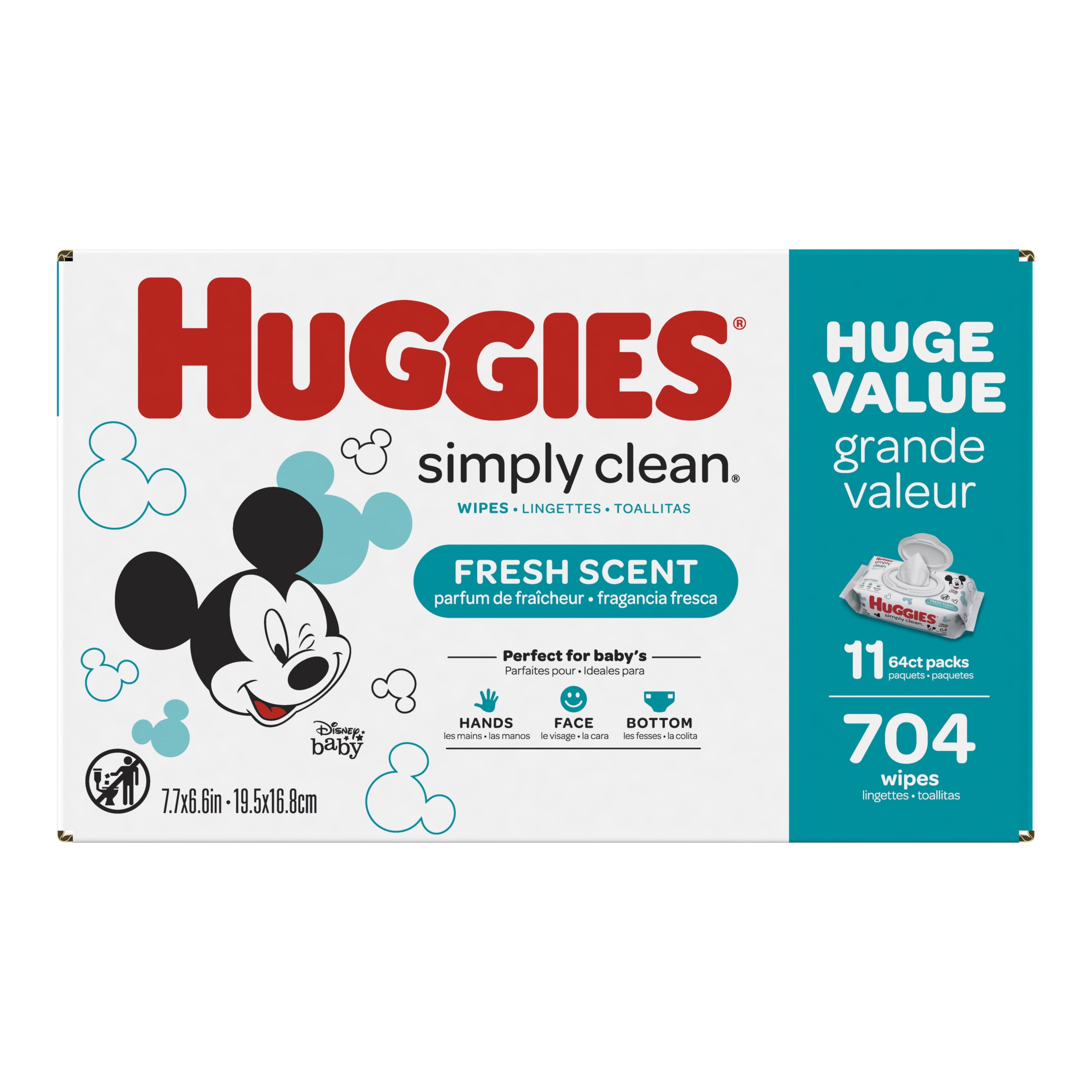 Huggies Simply Clean Scented Baby Wipes 