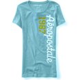 thumbnail image 1 of Aeropostale Womens 1987 SS Graphic T-Shirt, Azul, Grande, 1 of 1