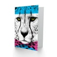 thumbnail image 2 of Contemporary Bold CMYK Cheetah Greetings Card Plus Envelope Blank inside, 2 of 3