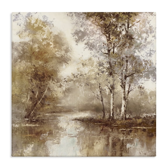 Stupell Industries Rustic Lodge Dappled Forest Scenery Canvas Art, 17 x 17, by T.C. Chiu