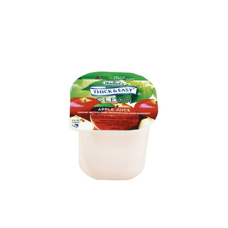 1 Ounce Apple - Thick & Easy Clear Thickened Apple Juice, Nectar Consistency, 4 Ounce (Pack of 24)