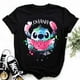 thumbnail image 2 of Disney Stitch Anime Mujer Moda Dibujos Animados Verano kawaii Top Camiseta, 2 of 5