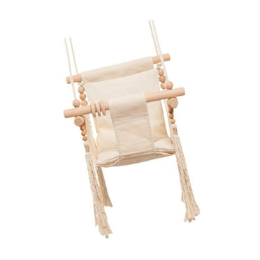 guohui Baby Swing Chair Wood Nursery Swing s Infants Swing for Park Home Yard