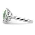 thumbnail image 4 of Sterling Silver Rhodium Green Quartz Ring, 4 of 6