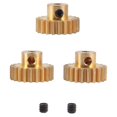 thumbnail image 3 of 3pcs 3.175mm Shaft Brass Pinion Motor Gear 32dp 48dp 64dp M0.8 For 1/10 1/8 Rc, 3 of 5