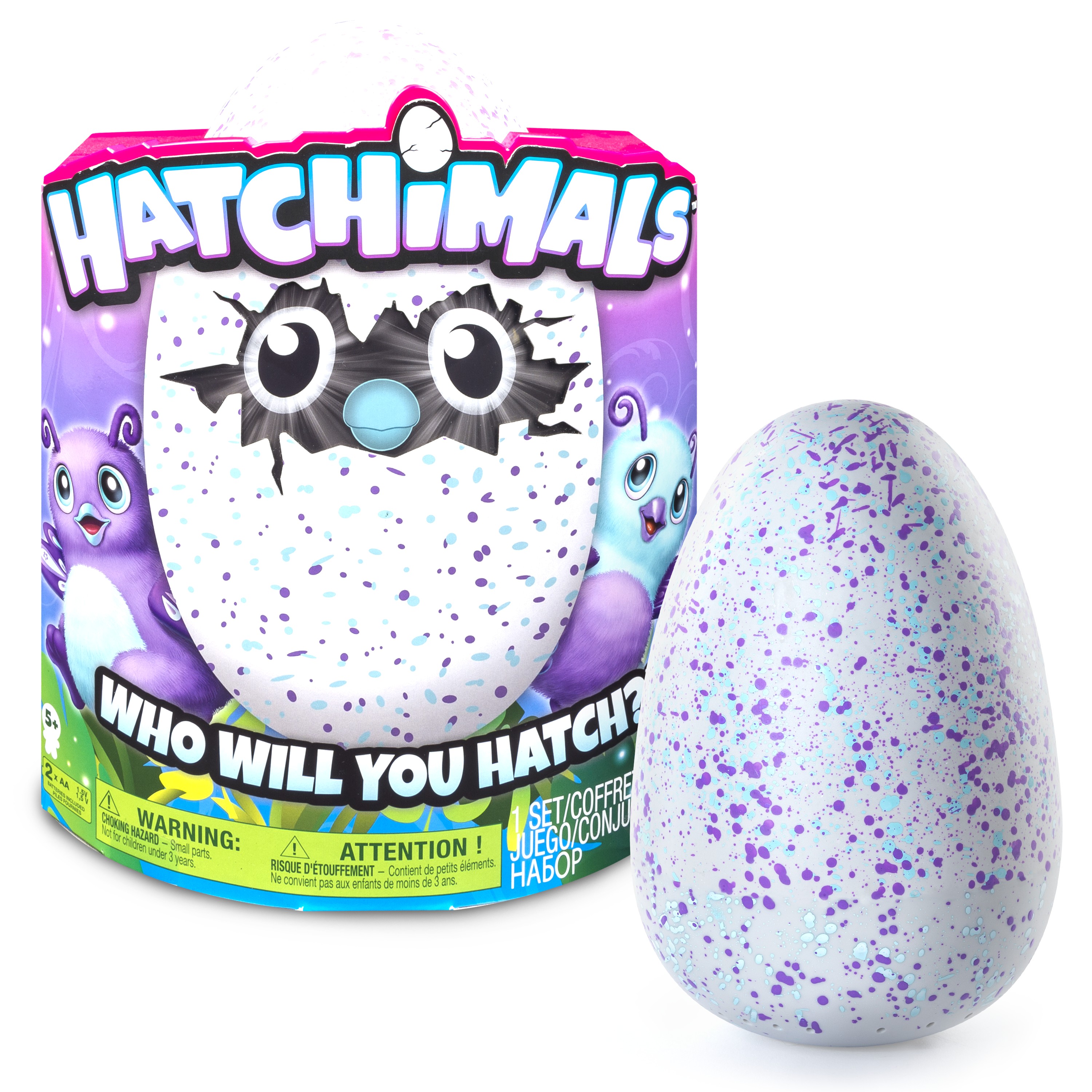 Hatchimals - Hatching Egg - Interactive Creature - Burtle - Purple/Teal Egg - Walmart Exclusive by Spin Master - image 2 of 7