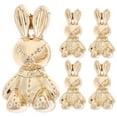 thumbnail image 1 of 5Pcs Rabbit Shape Buttons Alloy Clothes Buttons Adorable Clothing Buttons Vintage Bunny Buttons, 1 of 8