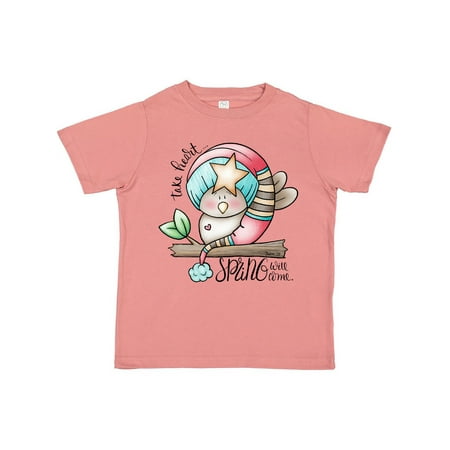 

Inktastic Take Heart Bird Gift Toddler Boy Girl T-Shirt