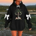 thumbnail image 2 of Makaor Womens Graphic Hoodies Pullover Christmas Plus Size Tunic Sweatshirt Long Sleeve Tops with Bow Oversized Clothes, 2 of 4
