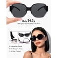 thumbnail image 6 of Polarised Fit Over Sunglasses for Women Over Prescription Glasses - Oversized Lightweight 24g UV400, 2-in-1 Wear Over or Alone, Anti-Glare for Driving Beach Golf Outdoor, 6 of 8