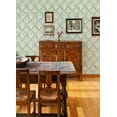 thumbnail image 3 of Chesapeake Mimir Aquamarine Quilted Damask Wallpaper, 20.5-in by 33-ft, 3 of 5