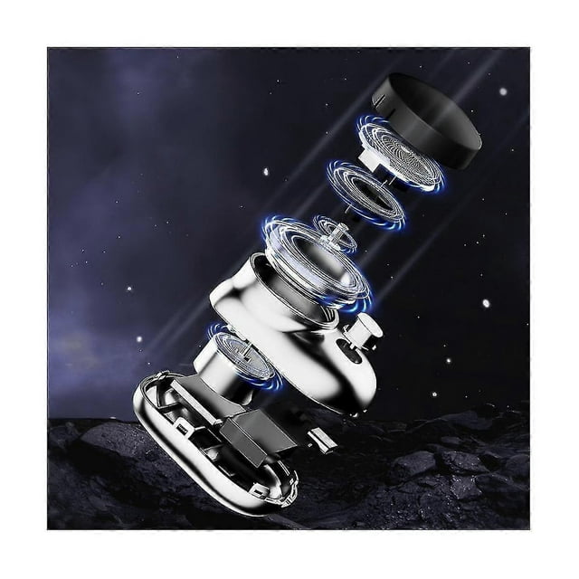 Tondeuse à Barbe Compatible pour Hommes, Mini et portable, Chargement USB, Rasage Lisse avec Filet Couteau_Perfect Gift