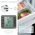 thumbnail image 5 of Fridge Thermometer, AMIR Wireless Digital Refrigerator Thermometer Freezer Thermometer Indoor Thermometer for Fridge Bedroom Living Room Baby Room Kitchen Gray, 5 of 11