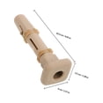 thumbnail image 2 of KAKOWELY 2Ud Guía De Reposacabezas Para Con Tubo De Inserción Plástico Color Beige Universal, 2 of 7