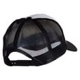 thumbnail image 4 of Winter Wolf Embroidered Summer Foam Mesh Trucker Cap - Black White OSFM, 4 of 5