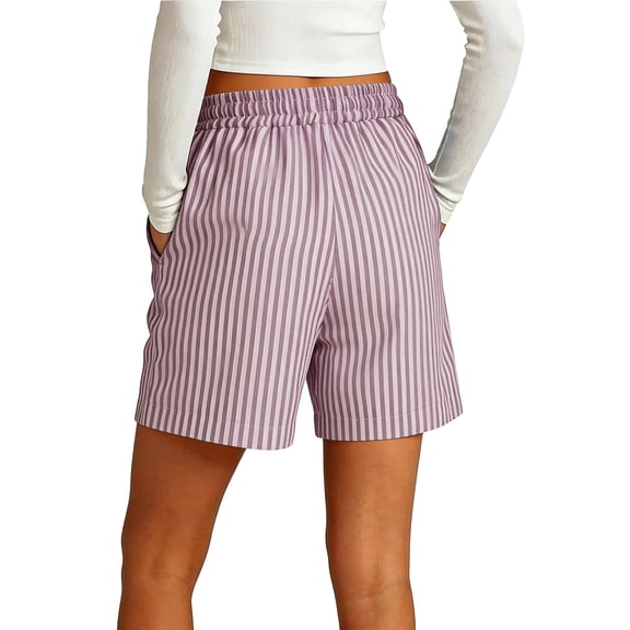 Only Moment High Waist Casual Shorts Cotton and linen Lightweight Shorts for Women Casual Summer Shorts with Pockets Pink,S