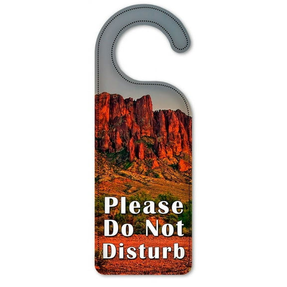 Do Not Disturb Door Knob Hanger Sign - Red Clay Desert