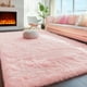 thumbnail image 3 of Alfombra PAGISOFE rosa para dormitorio de niñas, 120 x 180 cm, esponjosa, 3 of 9