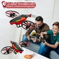 thumbnail image 5 of Jiakora 2.4G Remote Control Helicopter RC Airplane Gift for Kids 4-8, 2 Batteries, One Button Takeoff/Landing, Fixed Height Hovering, Air Roll, Birthday Christmas Toy(Red), 5 of 8