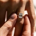 thumbnail image 2 of 2Ct Lab Created Diamond Emerald Cut Women's Engagement & Wedding Ring In 14K Yellow Gold Plated, 2 of 4