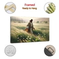 thumbnail image 2 of Lilies of The Field Jesus Christ Walking through A Field of Wild Lilies Wall Art Poster Gifts Bedroom Prints Home Decor Hanging Picture Canvas Painting Posters 24x36inch(60x90cm), 2 of 6
