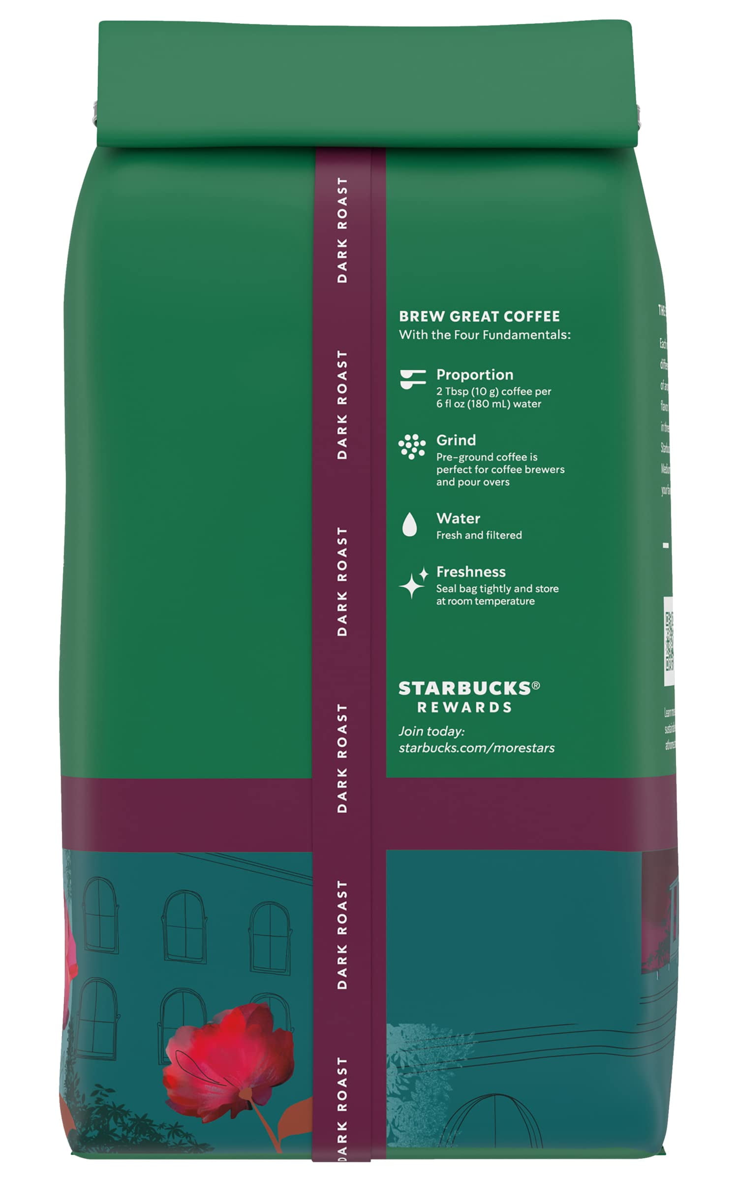 Starbucks Decaf Ground Coffee, Caffè Verona, Dark Roast Decaffeinated Ground 100% Arabica Coffee, Notes Of Dark Cocoa & Caramelized Sugar, 12-Ounce Bag (Pack Of 2) Packaging May Vary