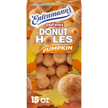 Entenmann's Pop'ems Pumpkin Donut Holes, 15 oz, Donuts, Box