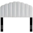 thumbnail image 4 of Pemberly Row Twin Modern Performance Velvet Headboard in White, 4 of 9