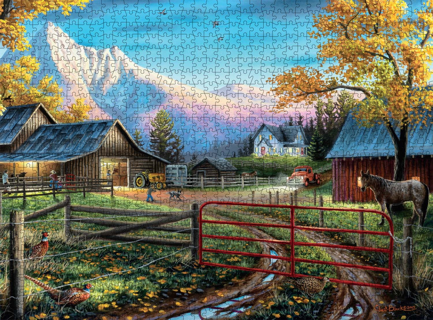 Buffalo Games The Western Lifestyle 1000-Piece 26.75 x 19.75-Inch Interlocking Jigsaw Puzzle for Adults Ages 14+