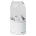 thumbnail image 1 of Desktop Makeup Brush Holder Organizer Lidded Rotating Makeup Brushes Container, 1 of 9