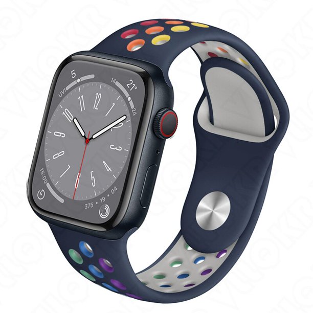 Correa para apple watch banda de silicona 45mm 44mm Ultra 49mm 41mm 40mm 38mm 42mm 45 mm Pulsera deportiva iWatch series 7 3 4 5 6 SE 8 Dengxun unisex