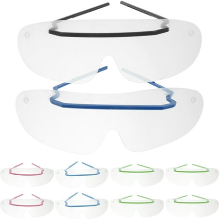 

hengzirui 10pcs Transparent Disposable Goggles Eye Shield for Kitchen Cooking and Work