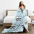 thumbnail image 6 of Panda Blankets and Throws Fleece Blankets Decorative for Adults and Kids Design Pretty Gift Home Decorative Living Room Sofa Hug Plush Soft Bedroom Cozy Blanket 40"x50"\u2026, 6 of 6