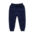thumbnail image 1 of Odeerbi 1-10 Años Niños Niñas Algodón Pantalones Workout Athletic Deportes Jogger Pantalones Color Sólido Cintura Elástica Casual Joggers, 1 of 5