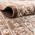 thumbnail image 6 of Rugs.com Charlotte Collection Rug – 5 Ft Octagon Brown Low-Pile Rug Perfect For Living Rooms, Kitchens, Entryways, 6 of 9