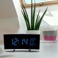 thumbnail image 1 of Oliegs Border Curved Screen LED Electronic Digital Clock Student Bedroom Desktop Temperature And Humidity Alarm Clock With Three Brightness, 1 of 5