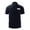 Navy Blue With White ID, variant on First Class Polycotton Utility Security Polo Shirts - Navy Blue with White ID - L