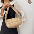 thumbnail image 4 of LinYooLi Quilted Tote Bags for Women Lightweight Quilted Padding Shoulder Bag Down Cotton Padded Large Tote Bags Lattice, 4 of 6
