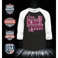 thumbnail image 2 of Shop4Ever Men's Men's Breast Cancer Support Fight Ribbon Awareness Raglan Baseball Shirt X-Small Black/White, 2 of 4