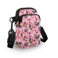 thumbnail image 3 of HELLHERO Women Adjustable Shoulder Strap Cross Body Purse for Women Travel Daily Use Shoulder Purse Polyester 4.33x1.97x7.09, Roosters Hearts Gifts, 3 of 7