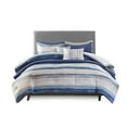 thumbnail image 3 of Madison Park Marina Full/Queen 8-Piece Printed Seersucker Comforter and Coverlet Set Collection, Blue, 3 of 6