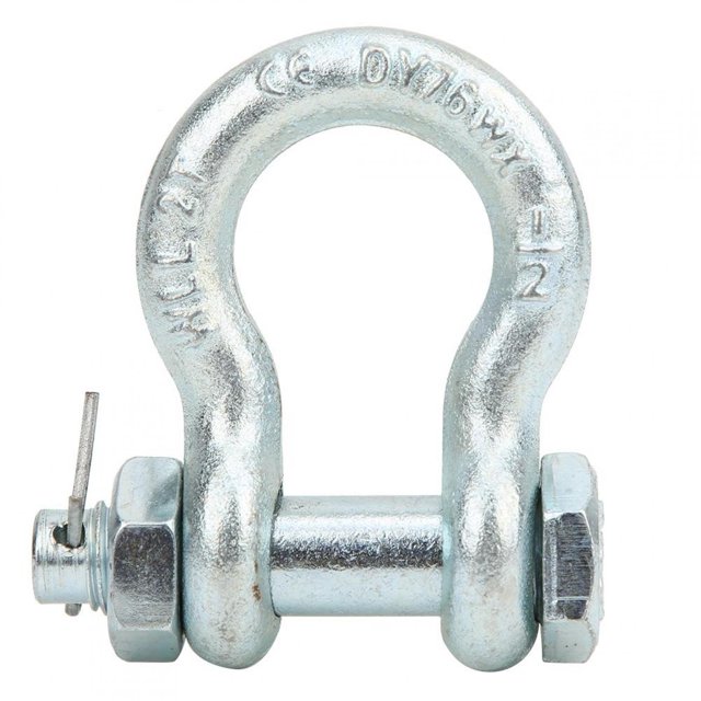 FLAMEEN Manteau d'Ancre Type d'Arc en Acier Allié Résistant avec Pièces de Machine de Levage de Navire d'Écrou, Outil Matériel
