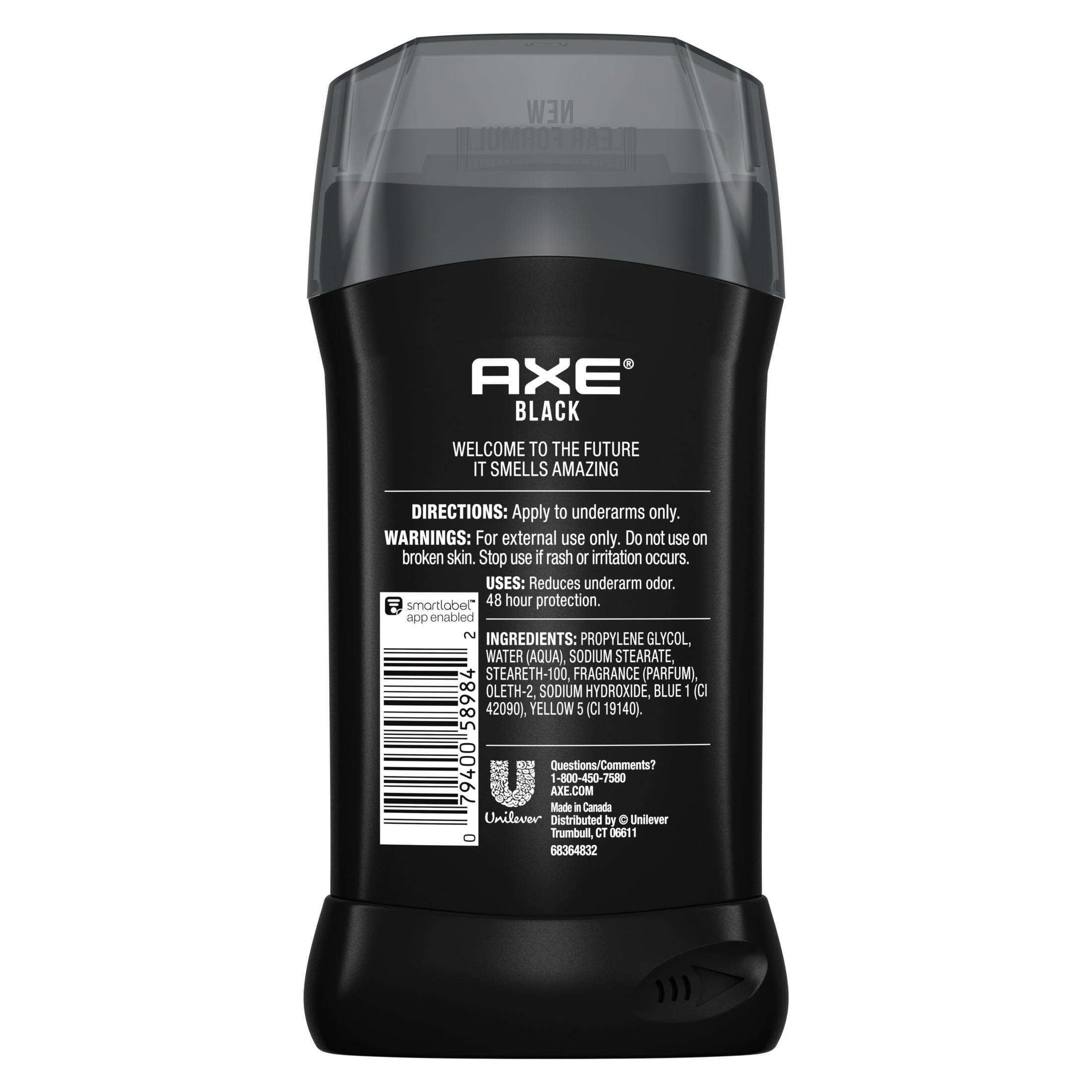 Axe Black Long Lasting Antiperspirant Deodorant Stick, Frozen Pear and Cedarwood, 3 oz