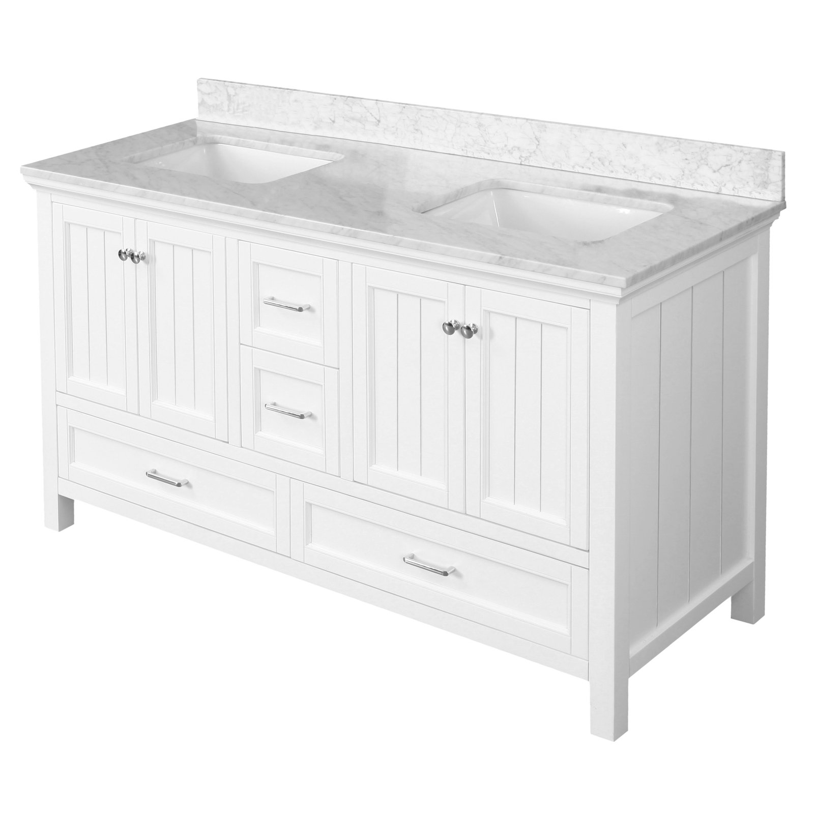 Paige 60 Double Bathroom Vanity Walmartcom Walmartcom