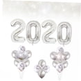 thumbnail image 3 of SHOWERORO 27Pack Number Balloons for Friends Photo Background Star Shape Silver 18Inches, 3 of 8