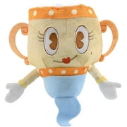 Cuphead & Mugman Stuffed Plush Toys Cute Chalice Cuphead Adventure Jungle Games Plush Doll Soft Throw Pillow Birthday Gift for Kids Game Fans (20cm, Rumor Honeybottoms)