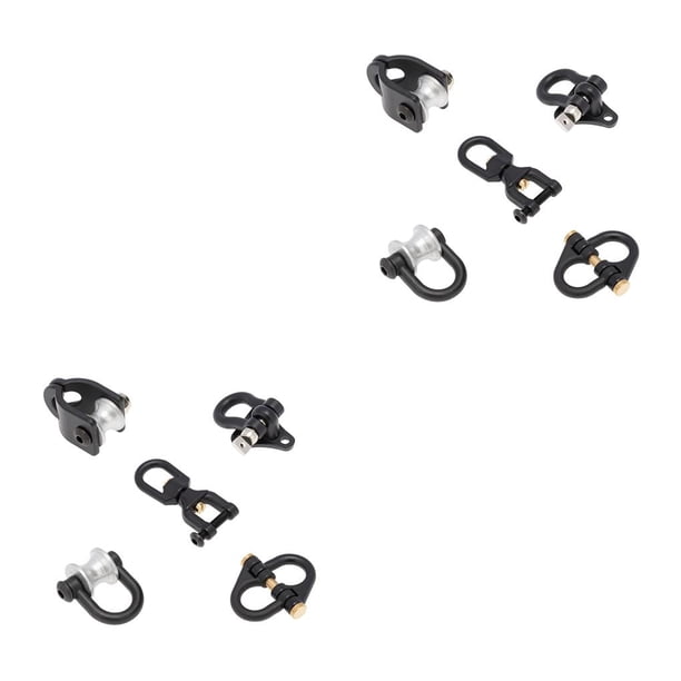 Vogacara Paquete de 5 ganchos de remolque 1/10, ganchos de remolque automotrices con Control remoto, modelo de oruga, accesorios de vehículo, repuesto Type1 NO1 Vogacara CBP191979
