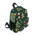 thumbnail image 2 of FORMRS School Backpack with Front Zippered Pocket 12" Student Travel Daypack, Green Christmas Trees, 2 of 6