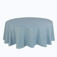 thumbnail image 2 of BalsaCircle 108" Round Polyester Tablecloth Wedding Table Linens Dusty Blue, 2 of 8