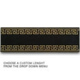 thumbnail image 4 of Runner Rug for Hallway Greek Key Print Design Black Gold Color 26 Inch or 31 Inch Wide by Your Length Choice Slip Resistant Rubber Backing Stain Resistant Pile Stair Runner, 4 of 6